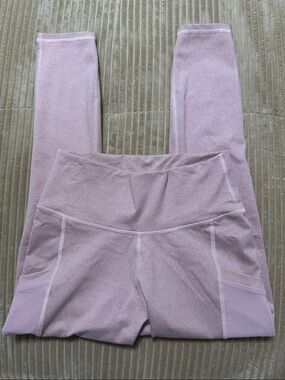 Fabletics Dusty Rose High-Waist Pocket Leggings Small